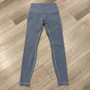 Lululemon Blue Gray High-Waisted Full-Length Leggings Size Small